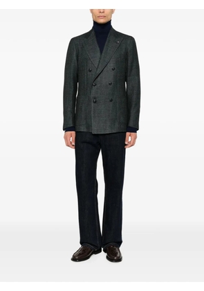 Tagliatore double-breasted peak-lapel blazer - Grey