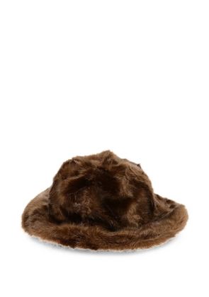 DSQUARED2 faux-fur bucket hat - Brown
