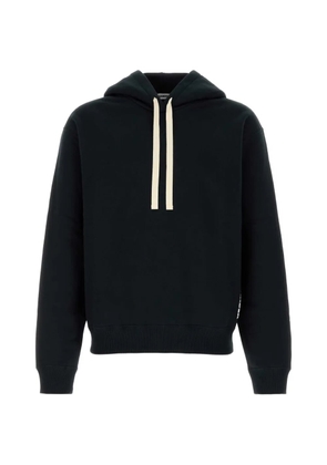Jil Sander drawstring-hood hoodie - Black