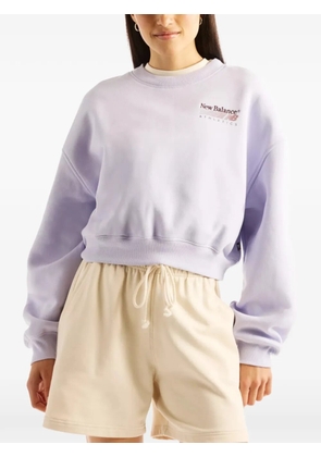 New Balance Trackside fleece crew sweatshirt - Purple