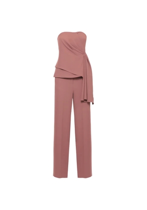 EMME asymmetrical-hem corset blouse and trousers set - Pink