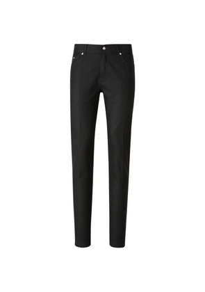 Marco Pescarolo logo-plaque jeans - Black