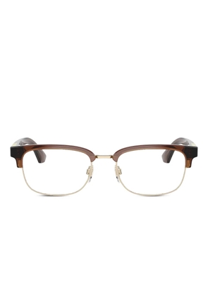 Burberry Eyewear gold-detail rectangle glasses