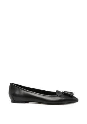 Aeyde tassel-detail leather ballet flats - Black