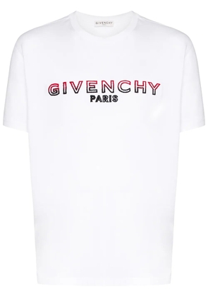 Givenchy flocked logo T-shirt - White