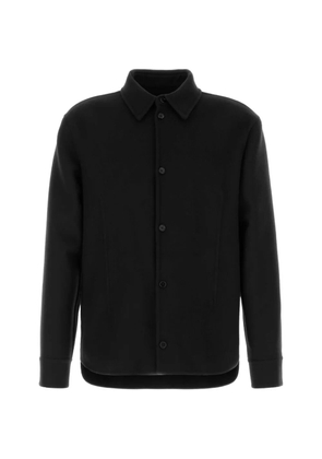 Jil Sander wool shirt jacket - Black