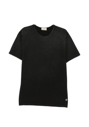 ANTIK DENIM faded-effect logo-plaque T-shirt - Black