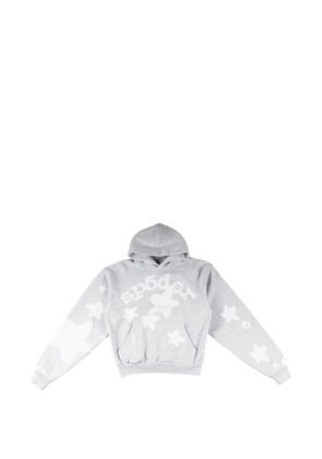 SP5DER Beluga star-print hoodie - Grey