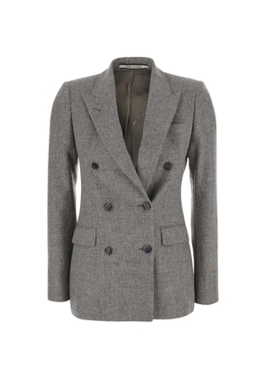 Tagliatore herringbone double-breasted blazer - Neutrals