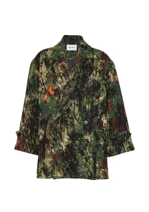Henrik Vibskov Dimout jacquard coat - Green