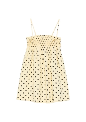 DAMSON MADDER Lilo polka-dot mini dress - Yellow