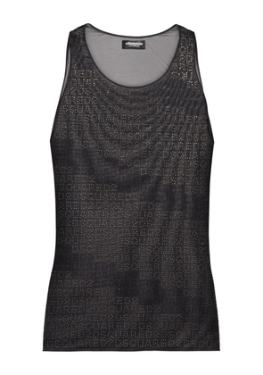 DSQUARED2 logo-print sleeveless top - Black