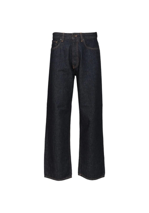 Emporio Armani wide-leg five-pocket jeans - Blue