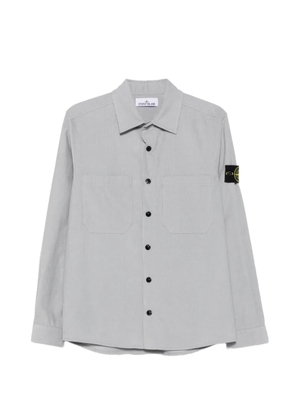 Stone Island corduroy Compass-patch shirt - Grey