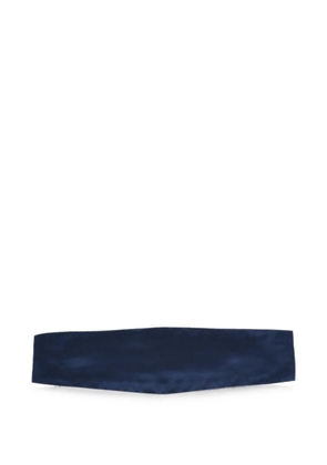 Corneliani solid silk cummerbund - Blue