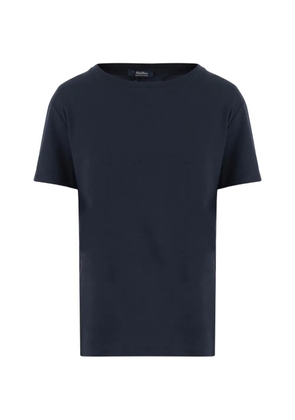 'S Max Mara logo-embroidered T-shirt - Blue