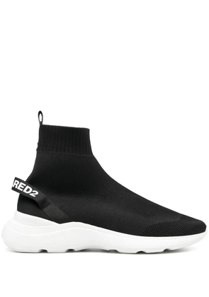 DSQUARED2 Fly high-top sock sneakers - Black