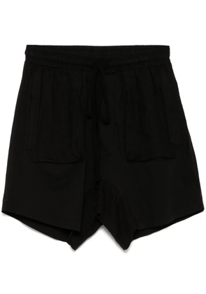 Thom Krom drop-crotch cotton shorts - Black