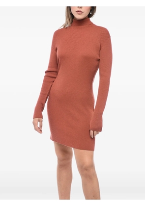 DSQUARED2 ribbed wool mini dress - Orange
