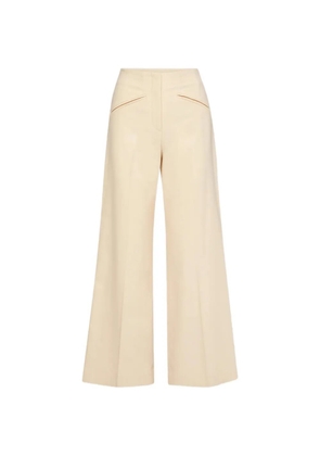 Veronica Beard Cassidee high-waisted wide-leg trousers - Neutrals