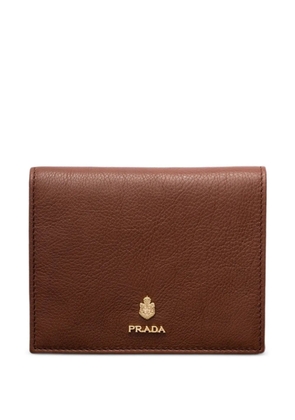 Prada small leather wallet - Brown