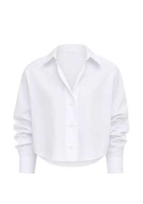 House Of Dagmar cropped long-sleeve shirt - White