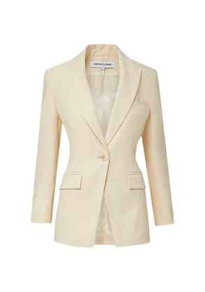 Veronica Beard Chandler Dickey smocked-back single-breasted blazer - Neutrals