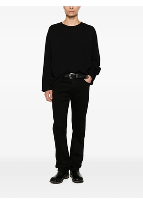 FOUND raw-edge long-sleeve T-shirt - Black
