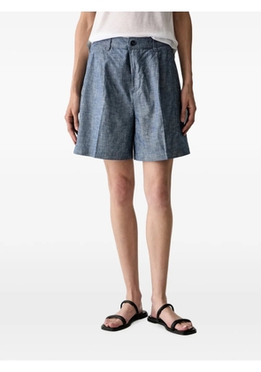 Benetton pleated high-waisted shorts - Blue