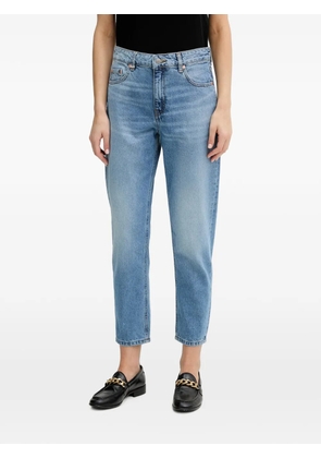 Benetton faded logo-patch jeans - Blue