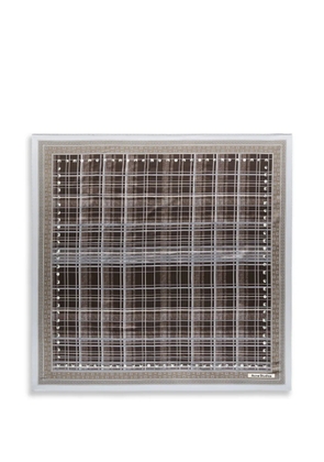 Acne Studios check scarf - Brown
