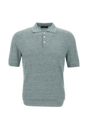 Gran Sasso ribbed-knit polo shirt - Green
