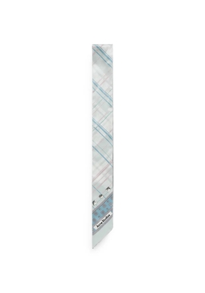 Acne Studios check-print studded scarf - Blue