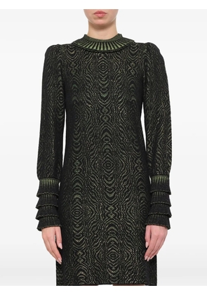 Lanvin ruffled-trim mini dress - Black