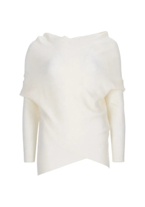 P.A.R.O.S.H. wrap-design sweater - White