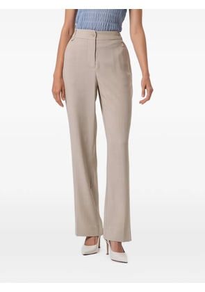 FRACOMINA logo-plaque straight-leg trousers - Neutrals