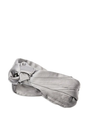 Maison Michel Elza knotted headband - Grey