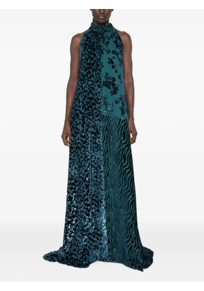 Pierre-Louis Mascia printed maxi dress - Blue