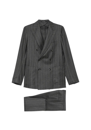 Tagliatore pinstripe-pattern double-breasted suit - Grey