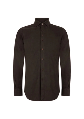 Moorer Vernale-Dvn button-down long-sleeve shirt - Brown