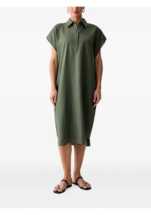 Benetton short-sleeved midi shirt dress - Green