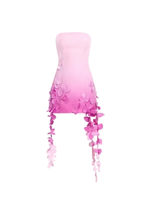 Acler Sandia floral-appliqué mini dress - Pink