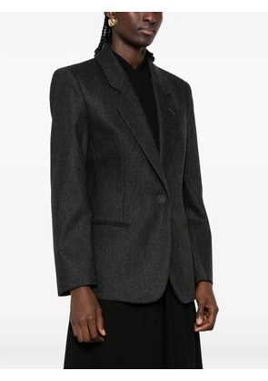 Giorgio Armani single-breasted notched-lapel blazer - Grey