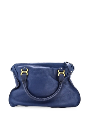 Chloé Pre-Owned Marcie Leather Large shoulder bag - Blue