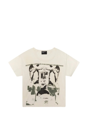 Enfants Riches Déprimés Nun Kicks Baby graphic-print T-shirt - Neutrals