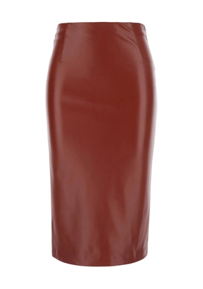 Jucca concealed-fastening midi skirt - Red