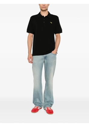 Kenzo tiger-patch polo shirt - Black
