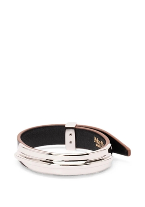 Max Mara Agiate leather bracelet - Silver