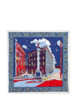 Ferragamo Palazzo Spini-Feroni scarf - Blue