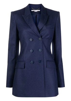Stella McCartney double-breasted wool blazer - Blue